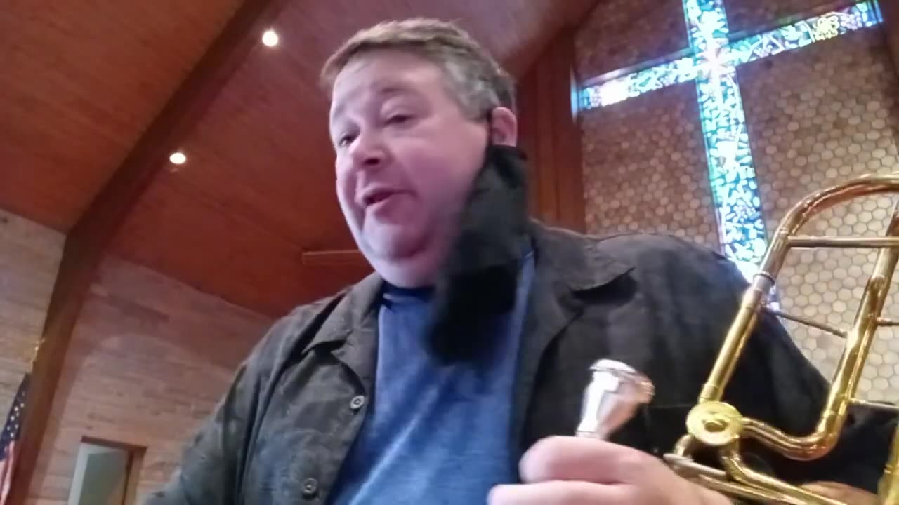 Trombone bell cover and mask test