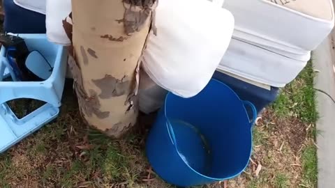 Take the bucket dummy