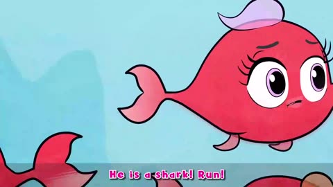 The Red Fish And The Shark Gang _ Bedtime Stories for Kids in English _ ToonTalesKids