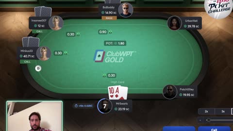 Bluff Shoving Turn for the Fold! | $20 to $1,000 Poker Bankroll Challenge | WATCH THE LIVE STREAM