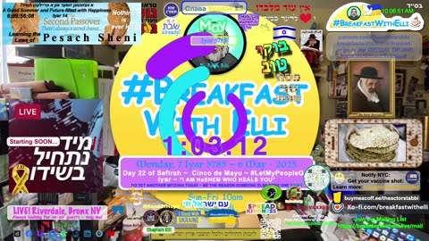 SHOW NOTES: Breakfast with Elli - MONDAY - 5 May 2025 - 7 Iyar - 5785