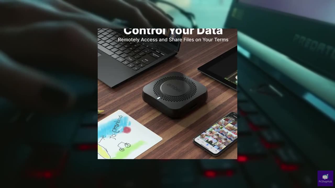 AMBER X Smart Personal Cloud Storage Device Data and Media Files, Built-in 512GB