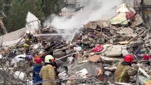 Massive blaze at Russian Black Sea oil depot after Ukrainian drone attack BBC News