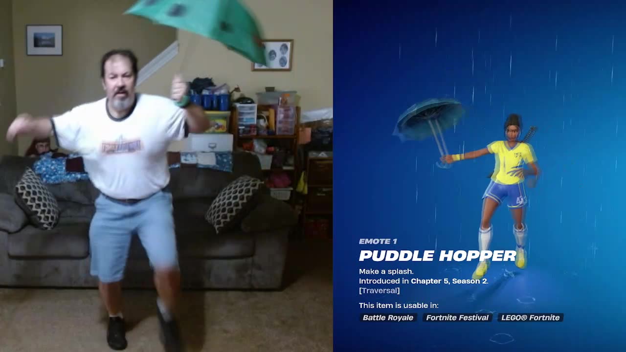 FFG Dance Fortnite Emotes Puddle Hopper