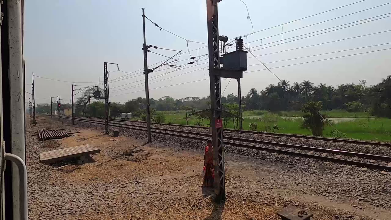 Train journey in India by Indian Railways Haldia local