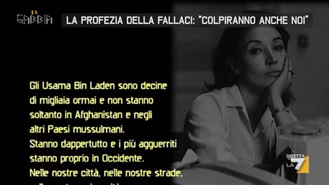 🔴Oriana Fallaci e le sue profezie; tratto dai libri "La Rabbia e l'orgoglio" e "Le radici dell'odio"