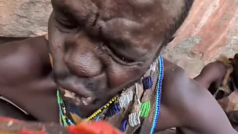 Hadzabe Tribe traditional bushmen live simple and happy lifestyle