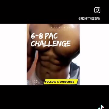 6 8 PAC CHALLENGE Only Goal Is Become Better Than Myself