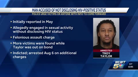 Ohio man arrested for 'knowingly' not disclosing HIV-positive status to sexual partners, cops say