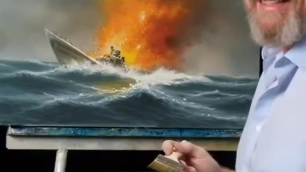 AmericanPapaBear™ - Bob Ross painting happy little accidents in the form of Venezuelan bo...