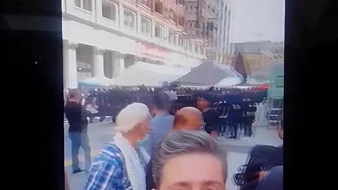 Palestinean Islamists block downtown LA street chanting death to America