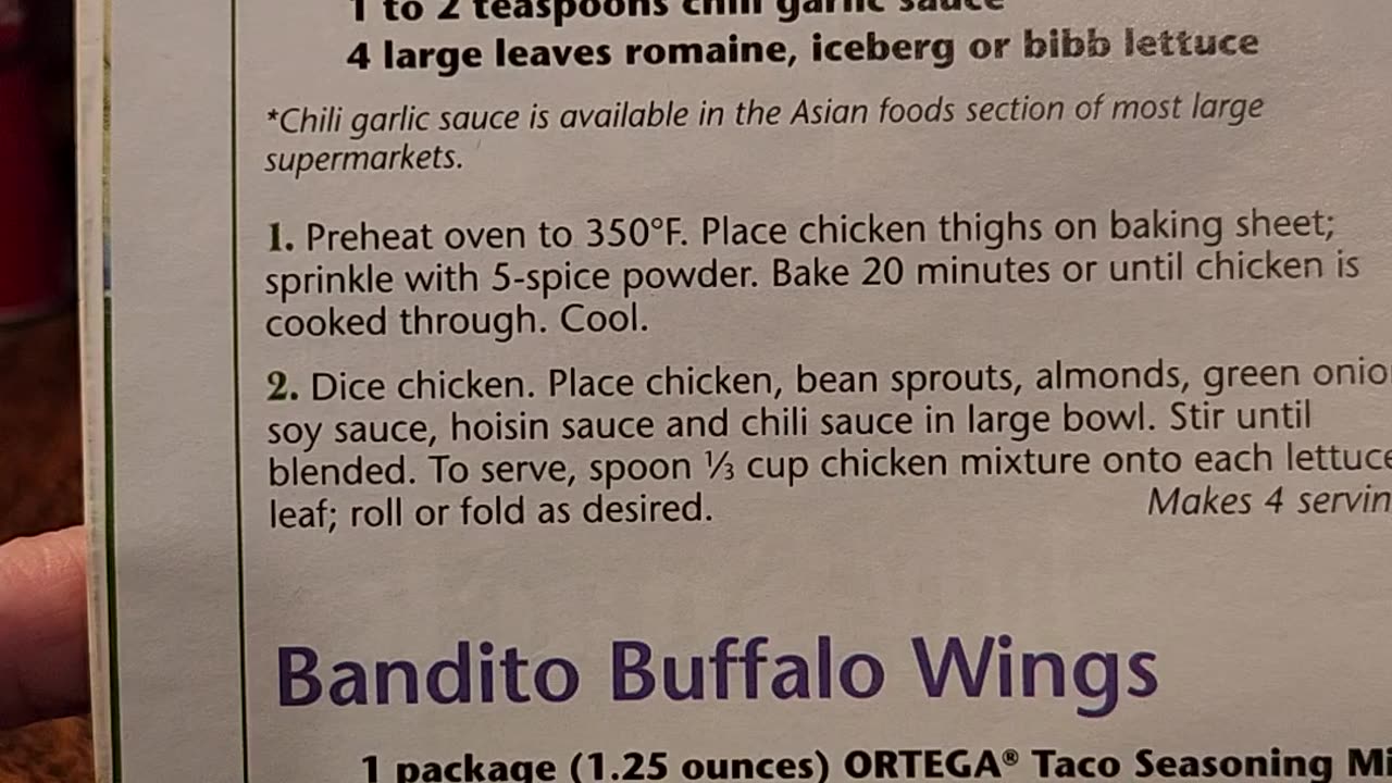 Recipe for Bandito Buffalo Wings
