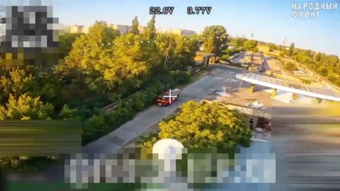 🔥🛸 Ukraine Russia War | Russian FPV Drone Strike on Ukrainian Firefighters Truck in Kherson | RCF