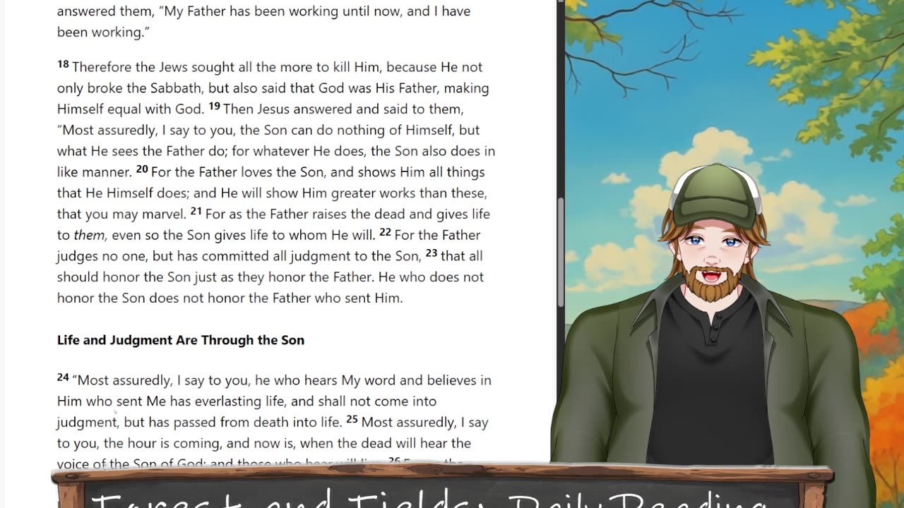 Forest and Fields Daily reading: John 5