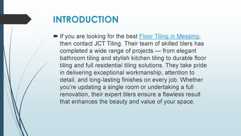 Best Floor Tiling in Messing