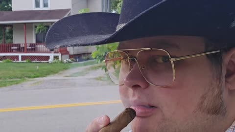 Walking with country star Trent Page.