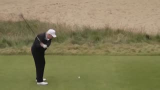 Trump Shows Off His Golf Skills At 79 Years Old (VIDEO)