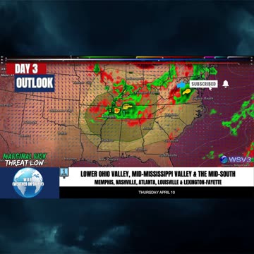 ⚠️ Convective Outlook Day 3: Severe Potential! 4/8/25 #shorts #weatherupdate