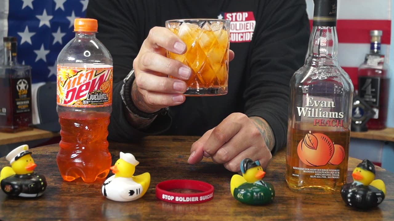 Troy Hauk - Evan Williams Peach Whiskey & Mtn Dew Livewire Orange Soda