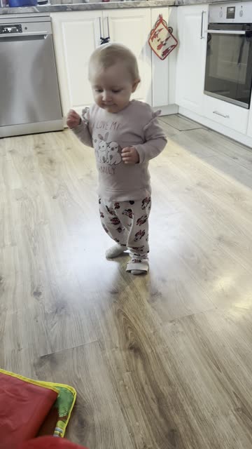 Baby Kayla Walking Around 😂🚶‍♀️ (Wobbly First Steps)