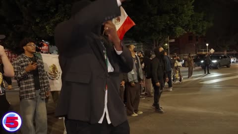 Sidam Calls Out Ex-Classmate Turned Cop at Anti- I.C.E. Protest