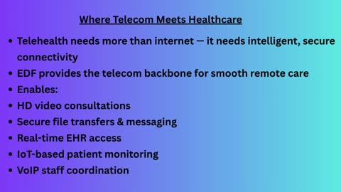 Telehealth & Telecom: Building the Backbone of Remote Healthcare