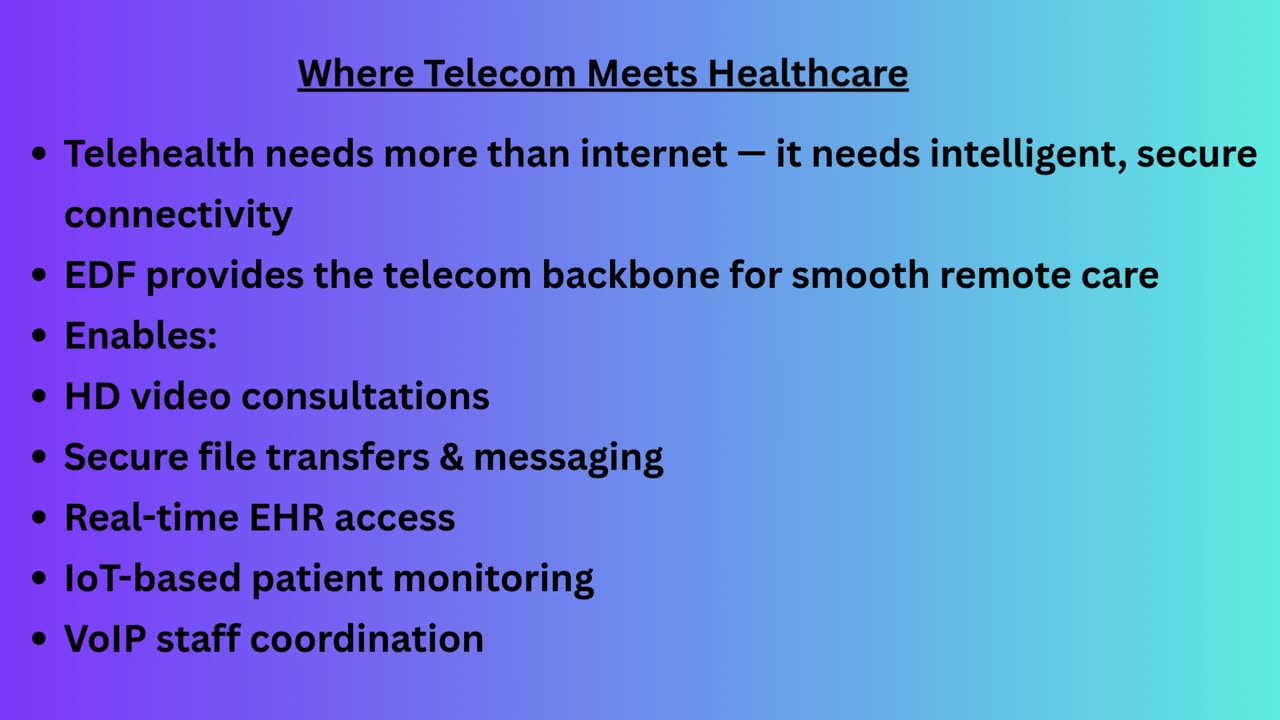 Telehealth & Telecom: Building the Backbone of Remote Healthcare