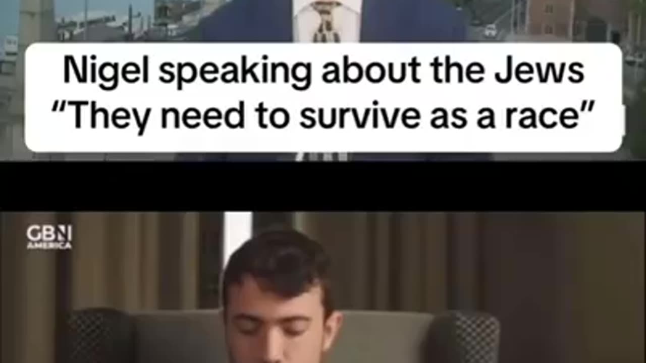 In The Satanic Club Nigel Farage - the jews need to survive