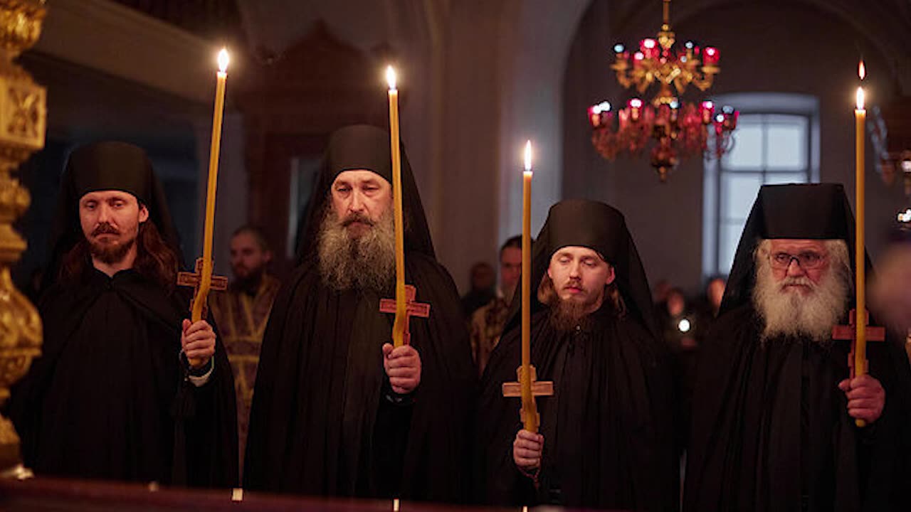 Russian Byzantine Orthodox Agni Parthene Αγνή Παρθένε Марие, Дево Чистая Valaam Monastery
