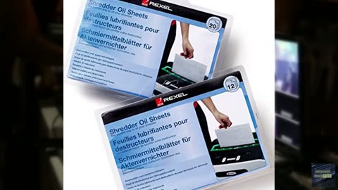 Rexel Shredder Oil Sheets, Pack of 20, A5 Size, Shredder Maintenance, 2101949, W