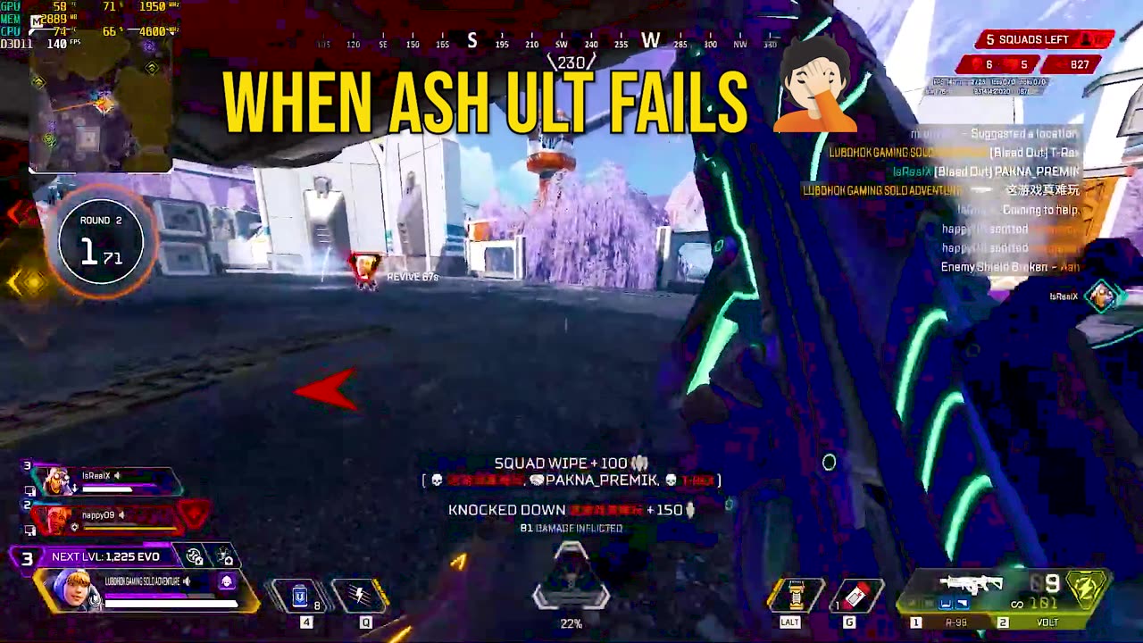 Ash Messed Up Her Ultimate 😂 | Apex Legends