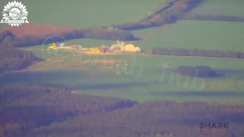 HARM Anti-Radar Missile Smashes into Russian SAM, Sending Missiles Flying