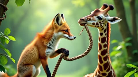 A Fox naver reach to fruit