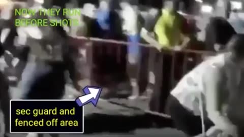 VEGAS SHOOTING HOAX NEW FOOTAGE - People running BEFORE shots