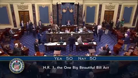 JD Vance casts tie-breaking vote to pass Trump's “One Big Beautiful Bill” in the Senate