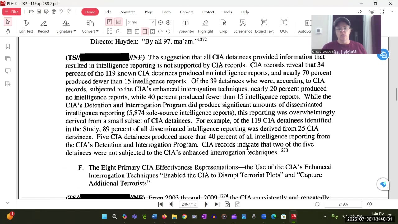 V 27 Senate Torture Report