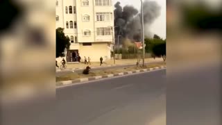 Explosions seen near European Hospital in Gaza's Khan Younis