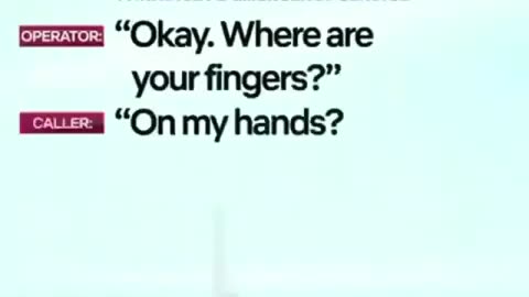 Weird 911 calls, Man calls police because of knife hands