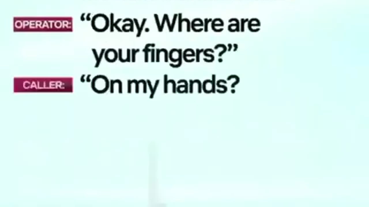 Weird 911 calls, Man calls police because of knife hands