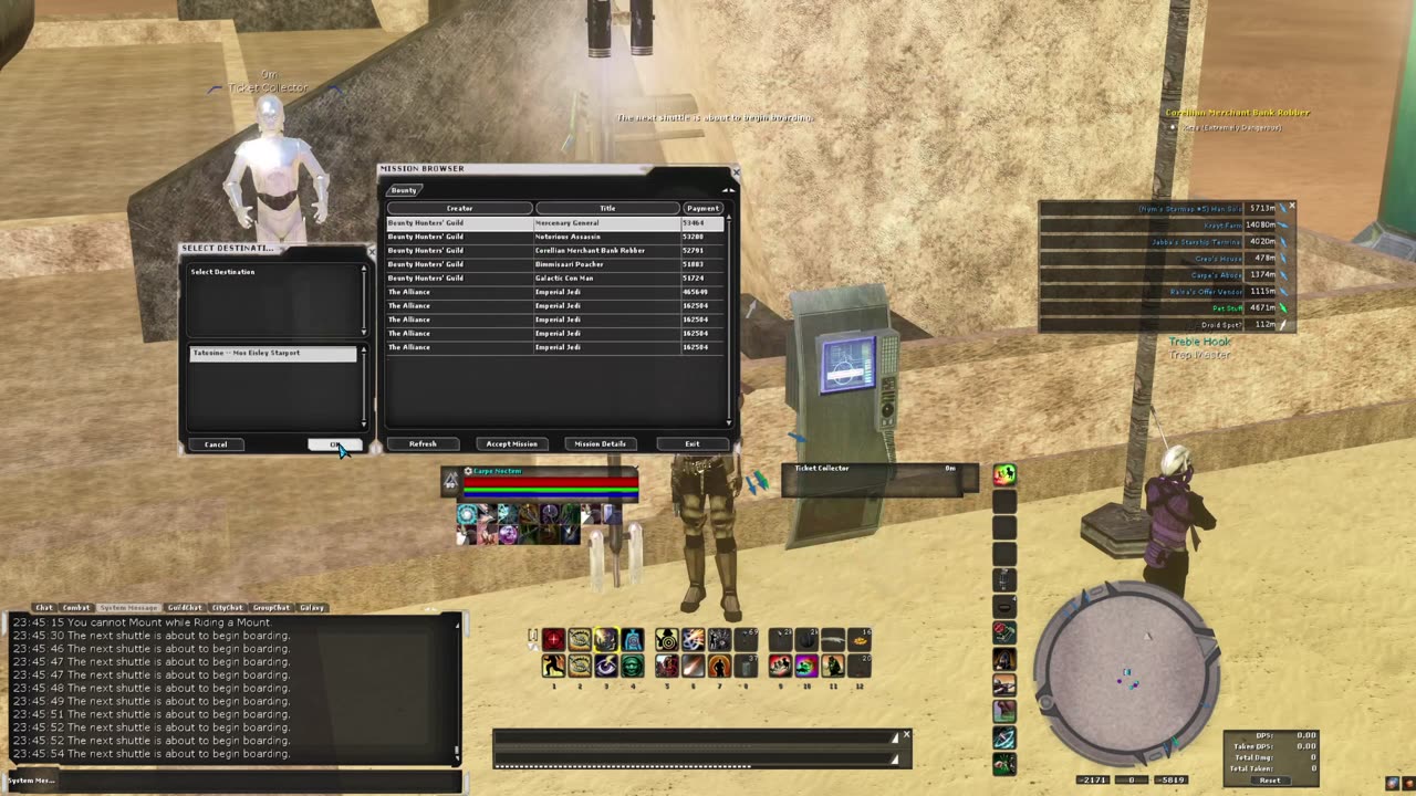 Star Wars Galaxies - Restoration - BH Missions Speedrun