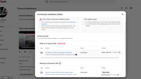 Youtube bans me again