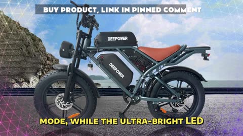DEEPOWER QS7 Max Electric Bike 2000W Motors 48V 35AH Battery Off Road Electric Bicycle