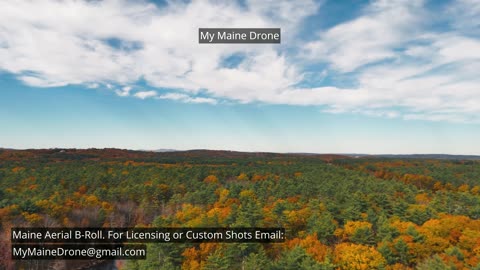 Maine B-Roll (No Sound): Fall Foliage at Lily Pond in New Gloucester, Maine Video 31