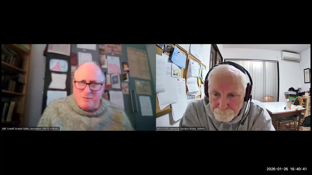 R&B Weekly Seminar: Jerusalem War Crimes Trials/R&B Medical Fellowship (Episode #204 -- Monday, January 26th, 2026). FOUNDER: DR. Vladimir Zelenko (1973-2022). SPEAKER: ADVOCATE Lawrence Gordon (Kobe, JAPAN)