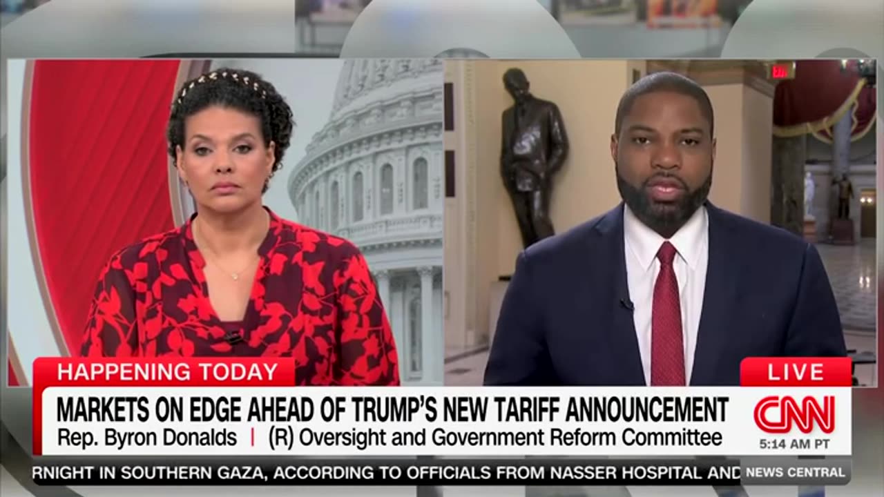 Byron Donalds Quarrels With CNN Host As She Claims People Will Feel 'Pain' From Tariffs