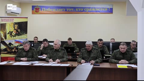 Putin besucht Kommandoposten des Truppenverbands "West"