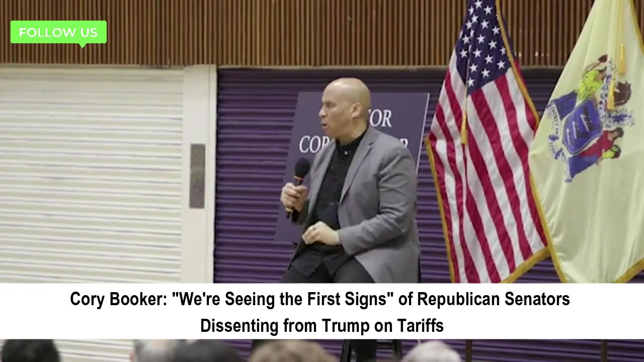 Cory Booker: "Republicans Starting to Break from Trump on Tariffs"
