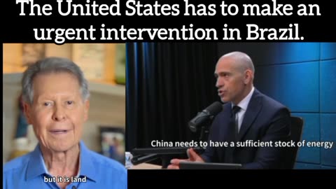 The United States has to make an urgent intervention in Brazil. The handing over of the Amazon to China by the Lula government seems to me to be an act of Lesa Pátria.