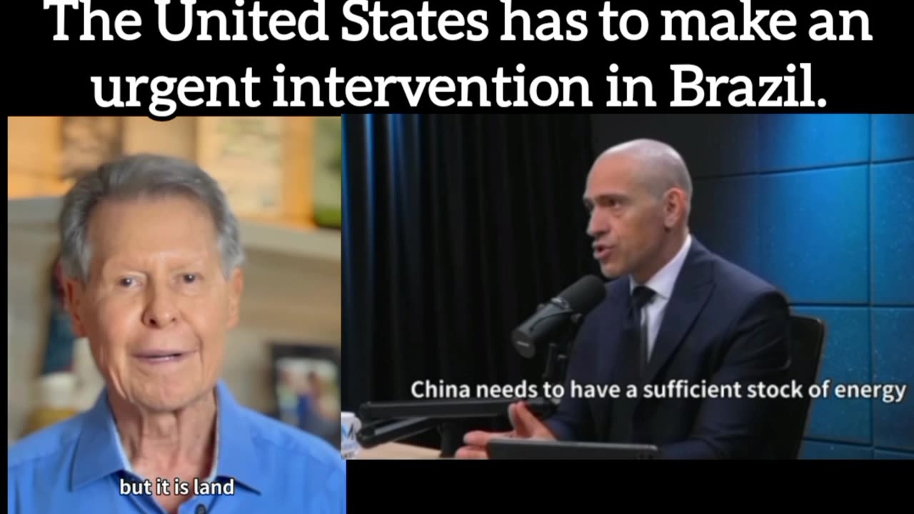 The United States has to make an urgent intervention in Brazil. The handing over of the Amazon to China by the Lula government seems to me to be an act of Lesa Pátria.