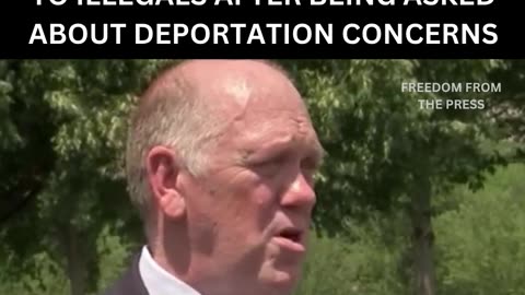 Tom Homan Has Epic Mic Drop Moment When Pressed on Illegal Immigration by Woke Reporter